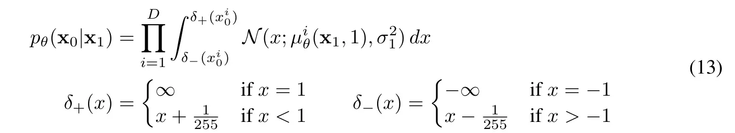 Equation 13 discrete reverse-process decoder