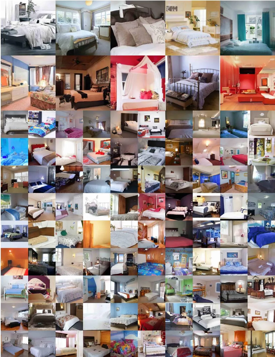 Figure 17 large LSUN Bedroom samples